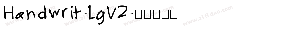 Handwrit-lgVZ字体转换