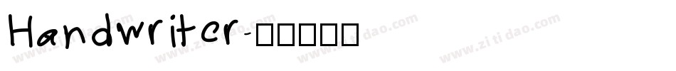 Handwriter字体转换