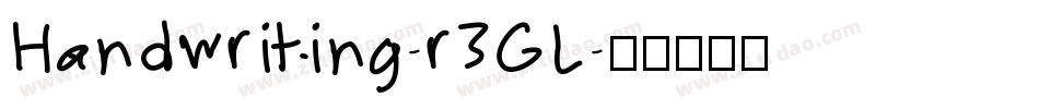 Handwriting-r3GL字体转换