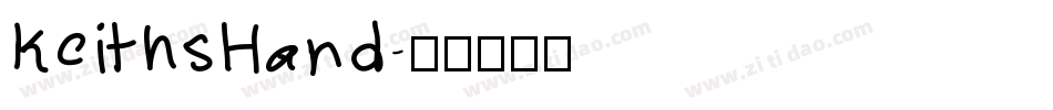 KeithsHand字体转换