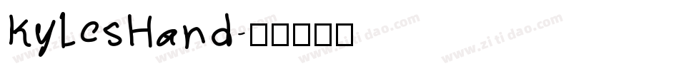 KylesHand字体转换