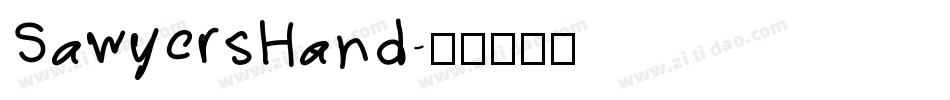 SawyersHand字体转换