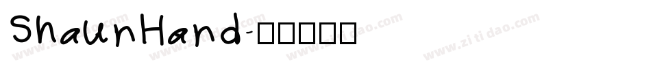 ShaunHand字体转换