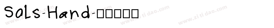 Sols-Hand字体转换
