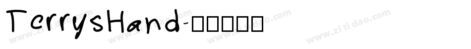 TerrysHand字体转换
