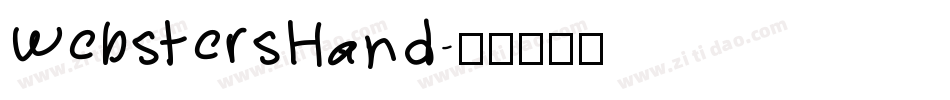 WebstersHand字体转换