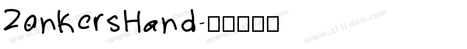 ZonkersHand字体转换