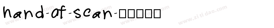 hand-of-sean字体转换