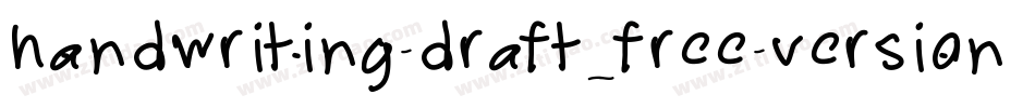 handwriting-draft_free-version字体转换