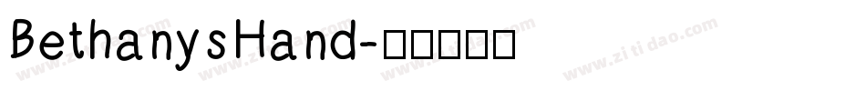 BethanysHand字体转换