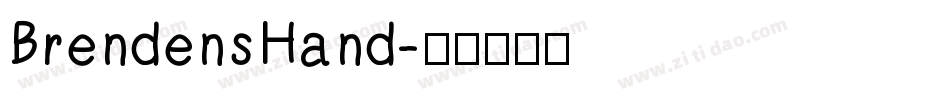 BrendensHand字体转换