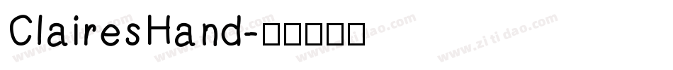 ClairesHand字体转换