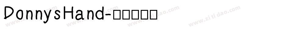 DonnysHand字体转换