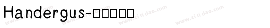 Handergus字体转换