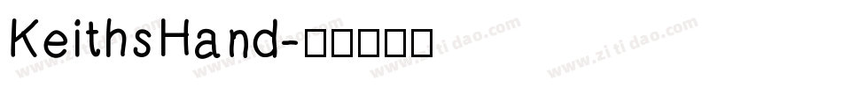 KeithsHand字体转换