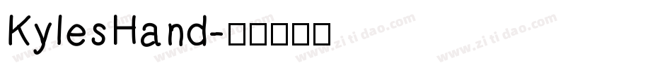 KylesHand字体转换
