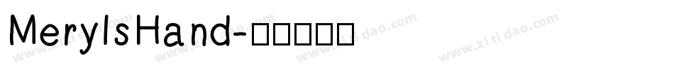 MerylsHand字体转换