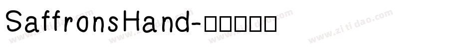 SaffronsHand字体转换