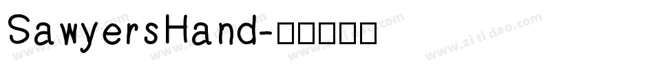 SawyersHand字体转换
