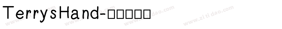 TerrysHand字体转换