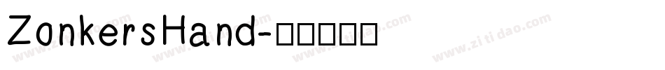 ZonkersHand字体转换