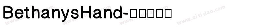 BethanysHand字体转换
