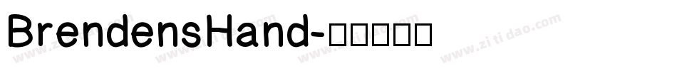 BrendensHand字体转换