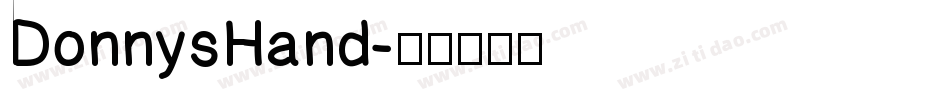 DonnysHand字体转换
