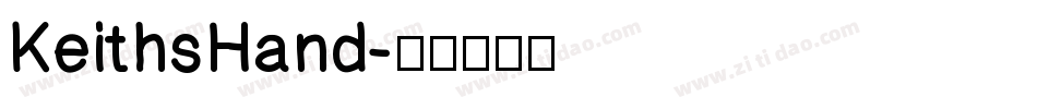 KeithsHand字体转换