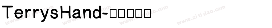 TerrysHand字体转换