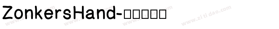 ZonkersHand字体转换