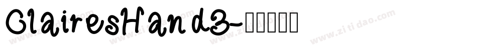 ClairesHand3字体转换