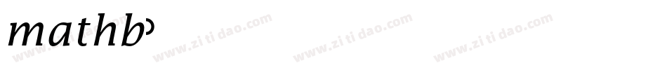 mathb字体转换