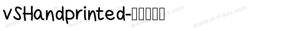 vSHandprinted字体转换