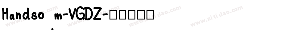 Handsom-VGDZ字体转换
