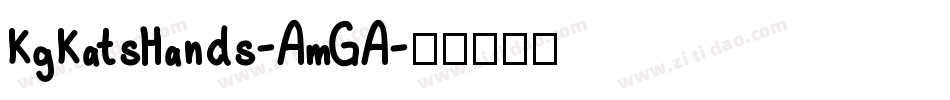 KgKatsHands-AmGA字体转换