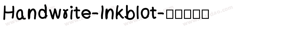 Handwrite-Inkblot字体转换
