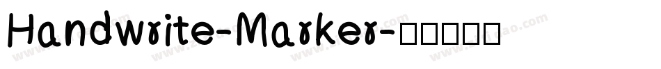 Handwrite-Marker字体转换