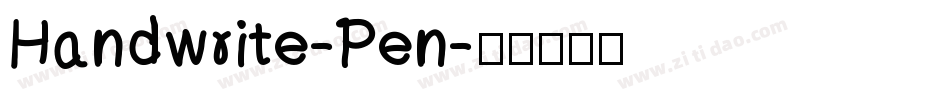 Handwrite-Pen字体转换