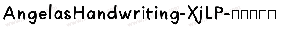 AngelasHandwriting-XjLP字体转换