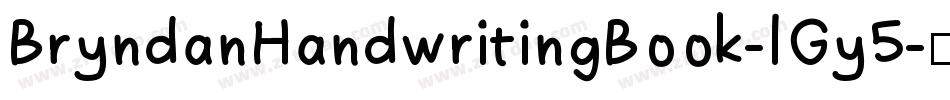 BryndanHandwritingBook-lGy5字体转换