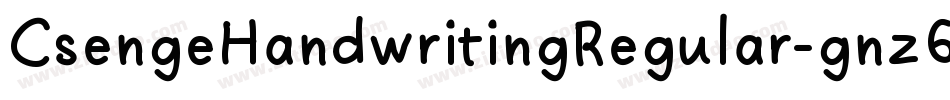 CsengeHandwritingRegular-gnz6字体转换