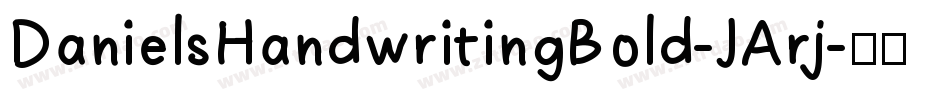 DanielsHandwritingBold-JArj字体转换