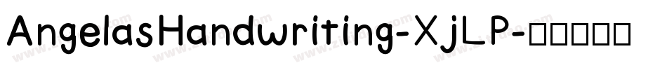 AngelasHandwriting-XjLP字体转换