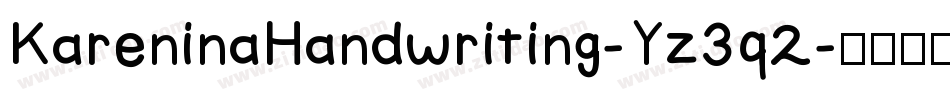 KareninaHandwriting-Yz3q2字体转换
