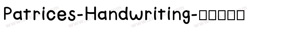 Patrices-Handwriting字体转换