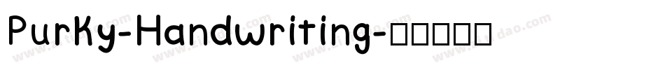 Purky-Handwriting字体转换