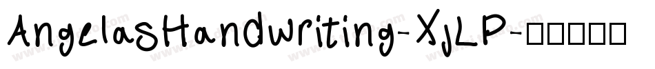 AngelasHandwriting-XjLP字体转换