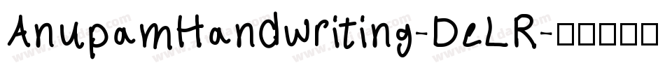 AnupamHandwriting-DeLR字体转换