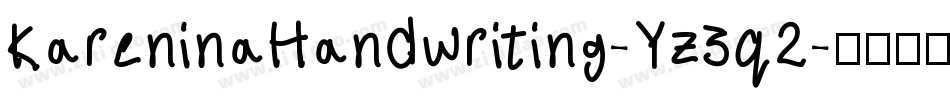 KareninaHandwriting-Yz3q2字体转换